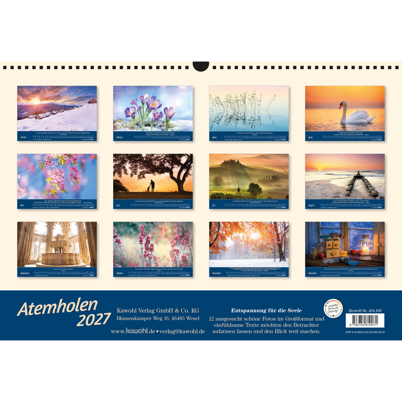 Wandkalender - Atemholen 2027