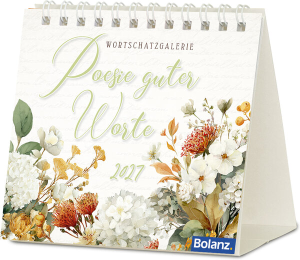 Aufstellkalender - Poesie guter Worte 2027