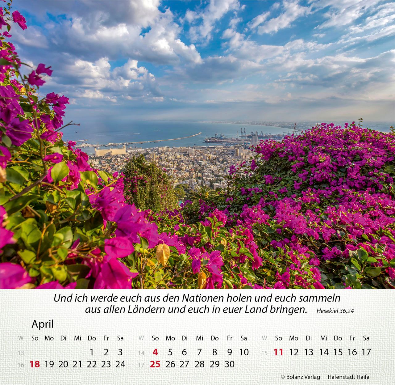 Tischkalender - Israel Shalom 2027