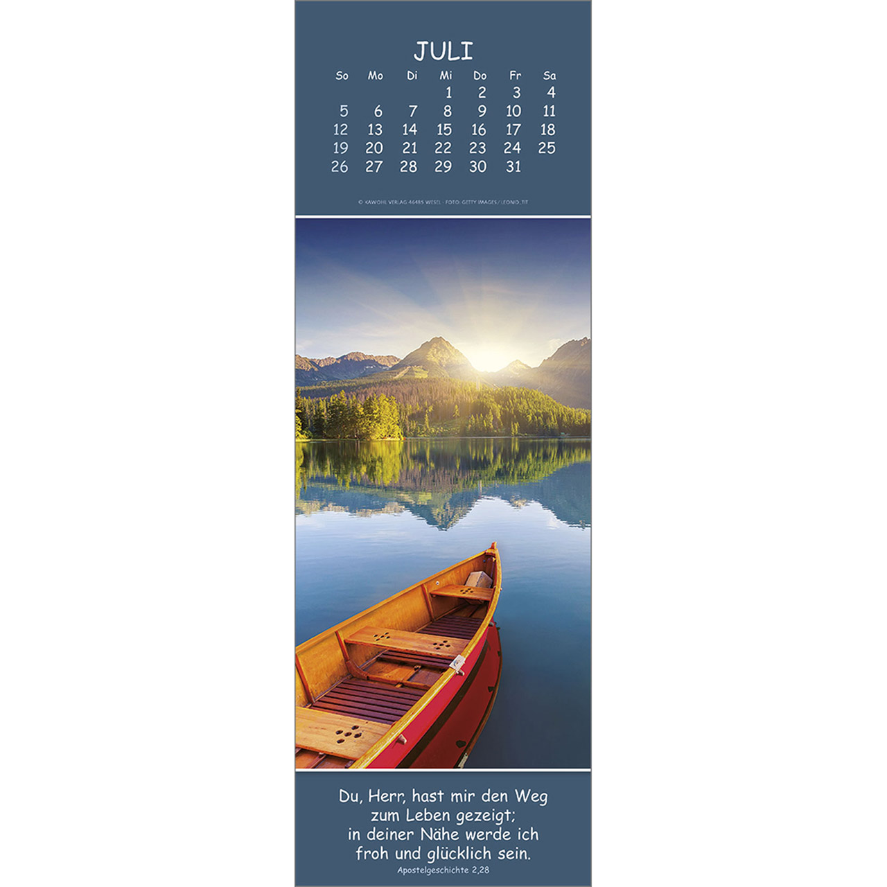 Wandkalender - Gedanken des Friedens 2026