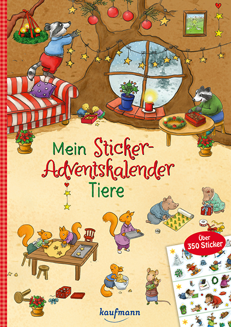 Mein Sticker-Adventskalender - Tiere