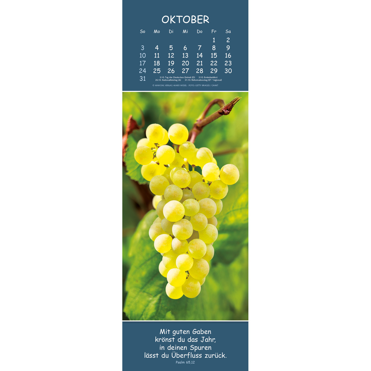 Wandkalender - Gedanken des Friedens 2027
