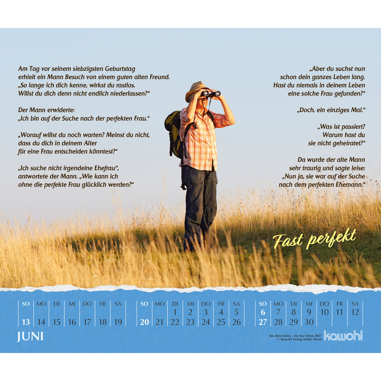 Postkartenkalender - Aus dem Leben - für das Leben 2027
