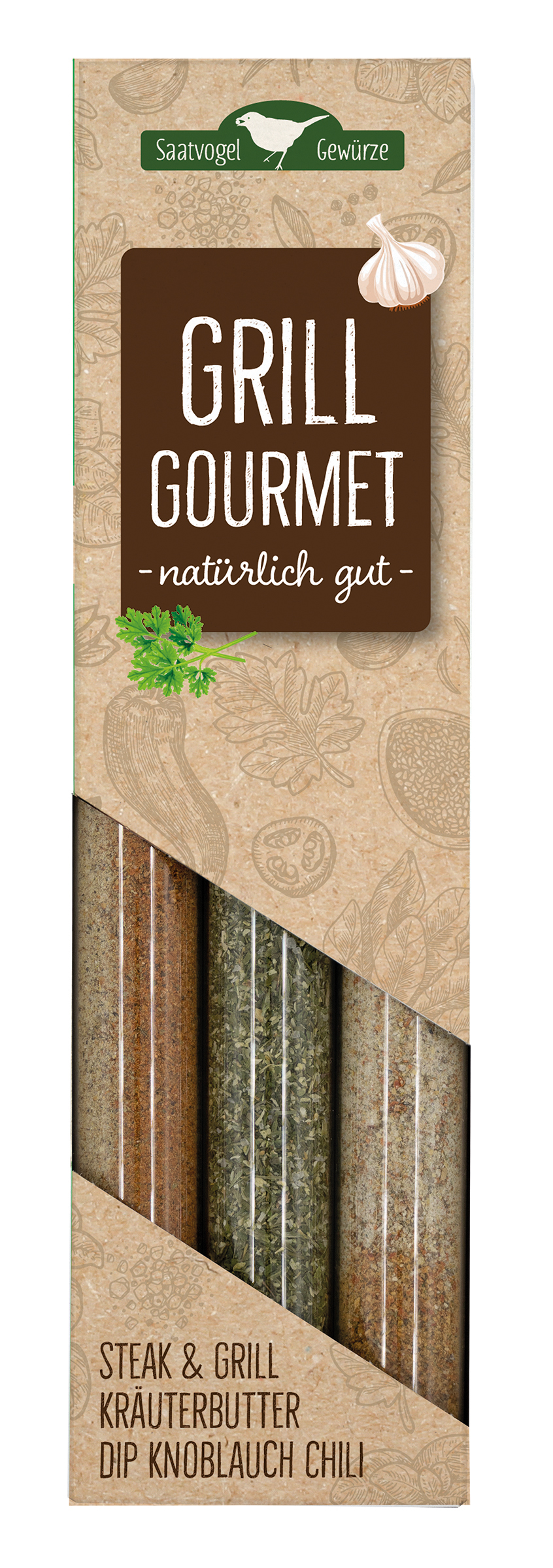 Reagenzgläser-Set 'Grill-Gourmet'