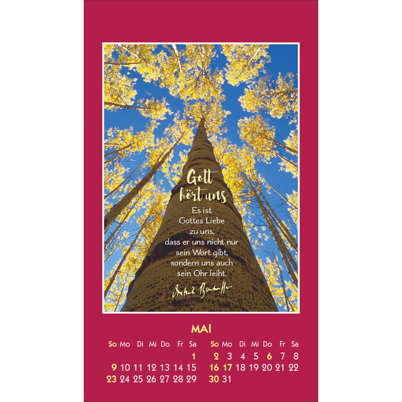 Aufkleberkalender - Gott ist bei dir 2027