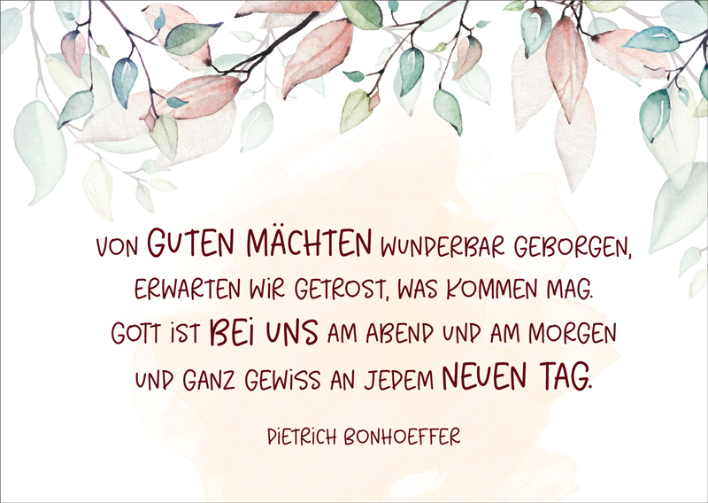 Karten-Box Papier - Postkartenbox "Von guten Mächten"