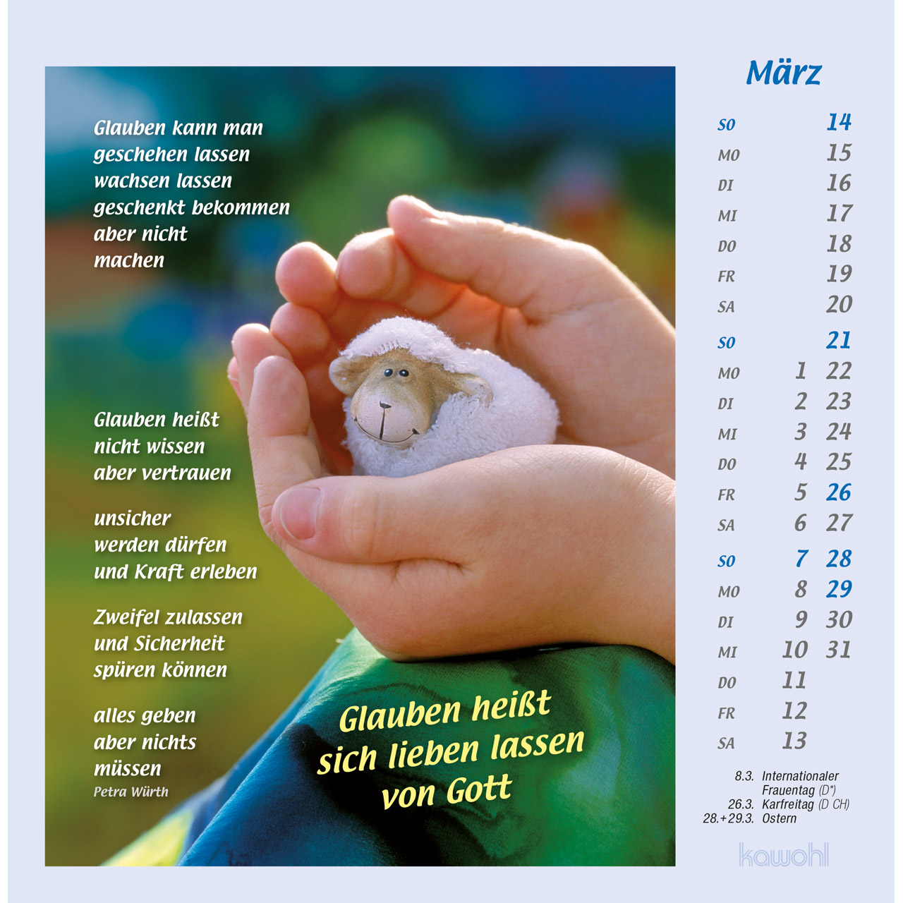 Postkartenkalender - Mit Hand und Fuß 2027