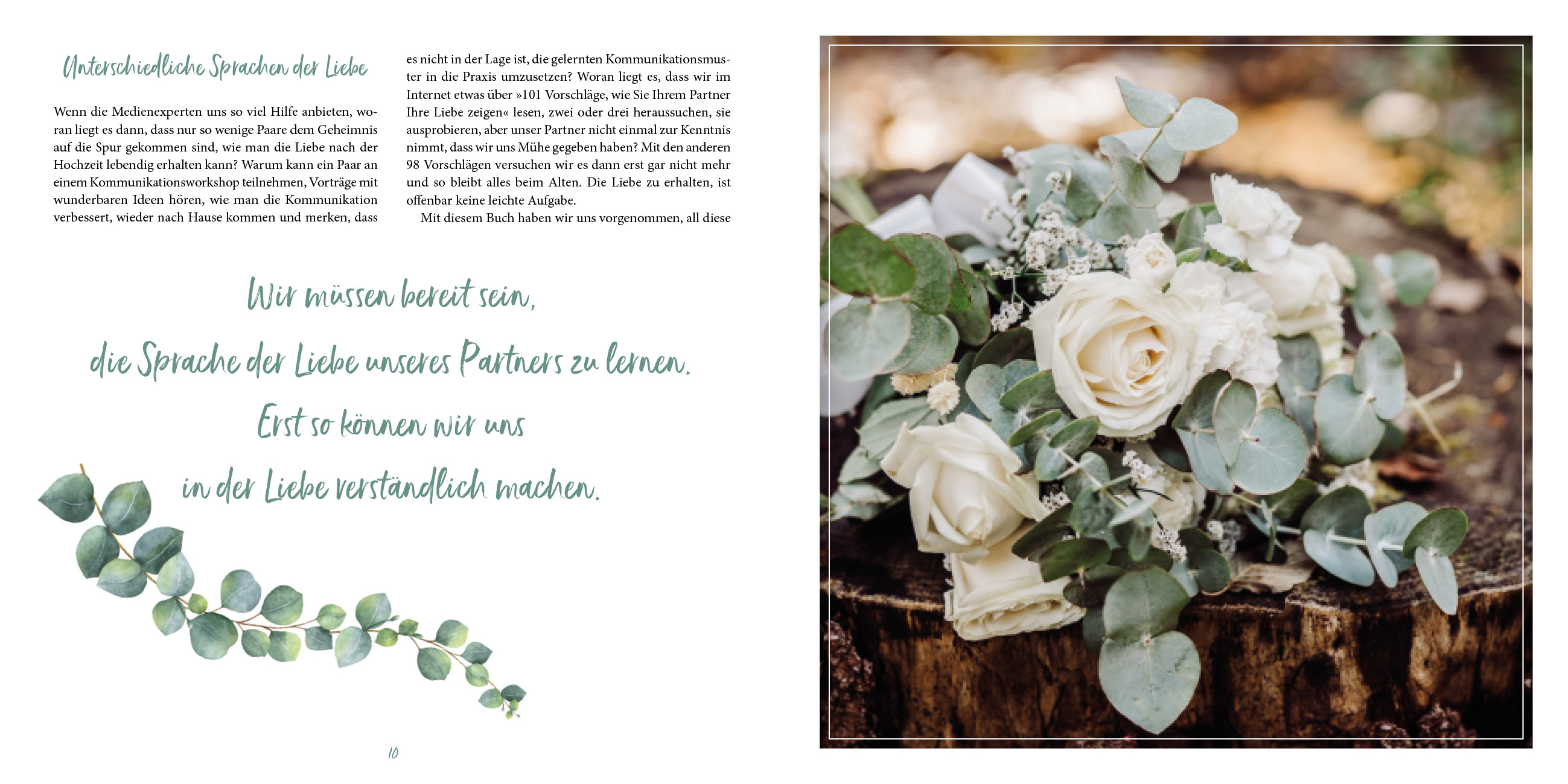 Geschenkbuch - Die 5 Sprachen der Liebe - Blätter