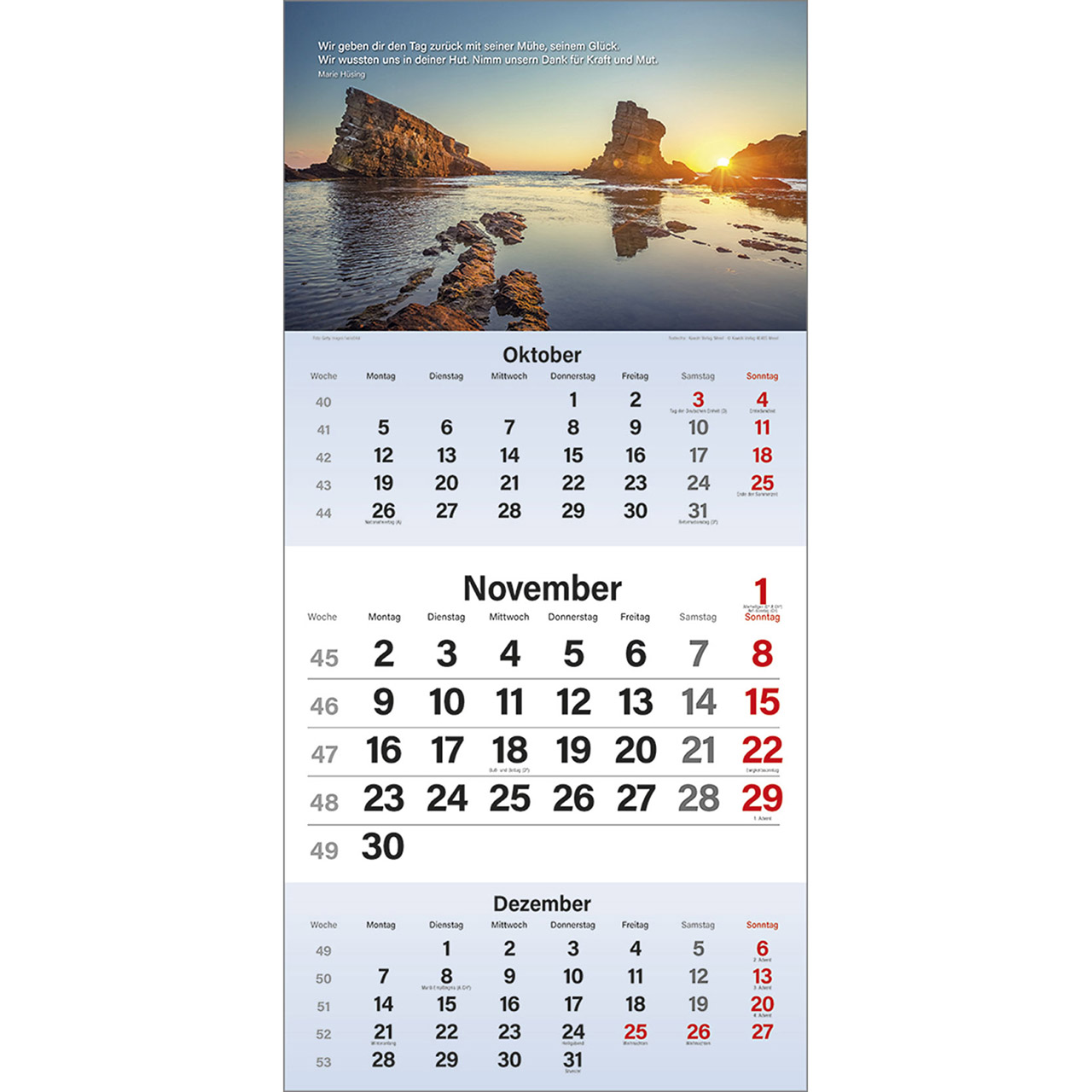 Terminkalender - Gott segne meinen Tag 2026