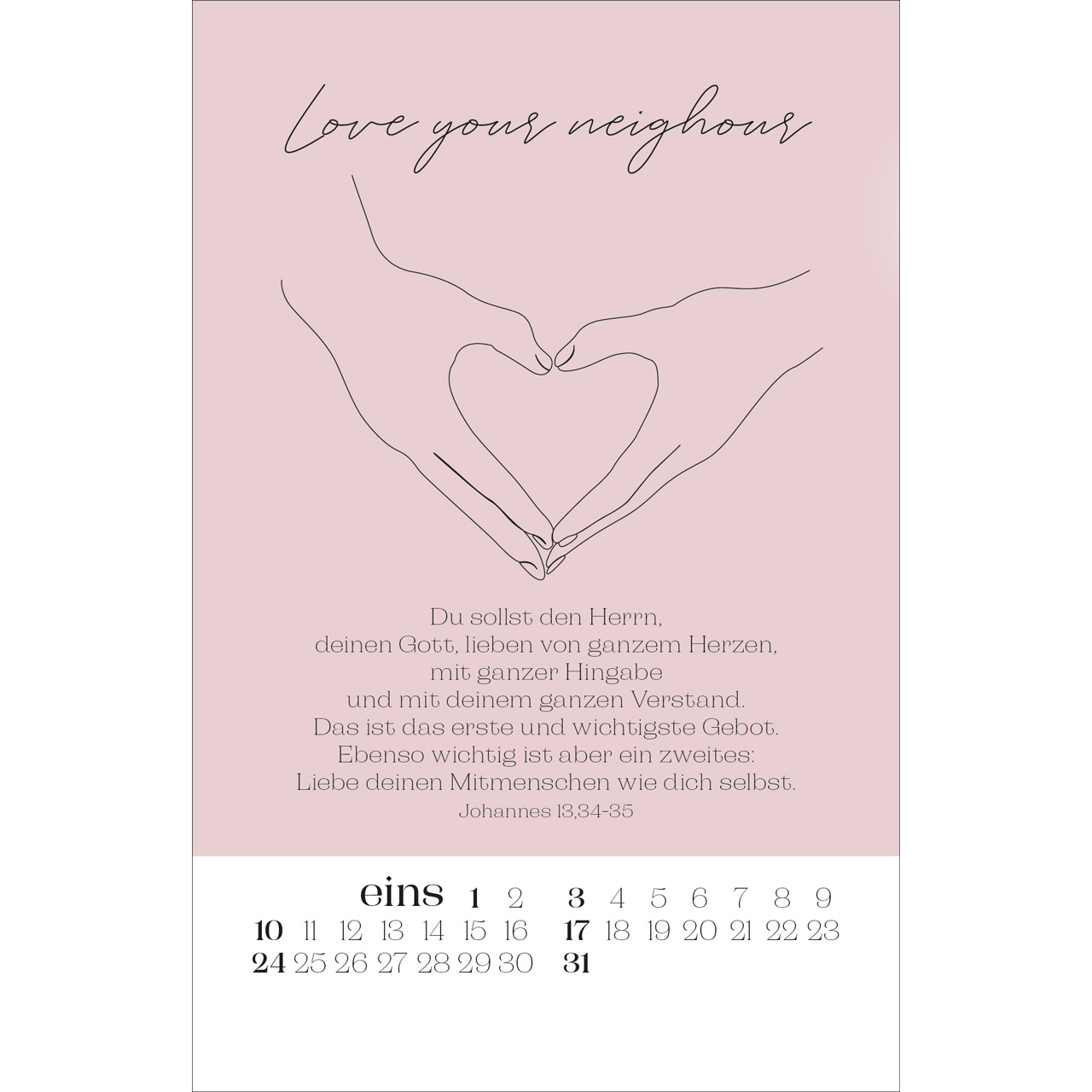 Postkartenkalender - Wonderfully made 2027