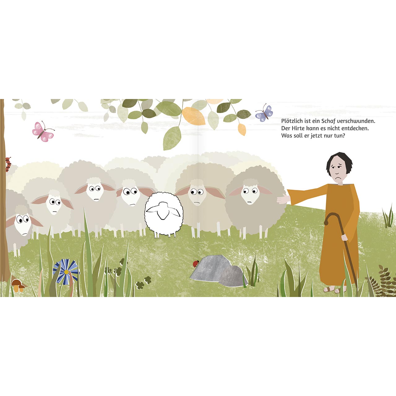Geschenkbuch - So wertvoll bist du - Schaf auf Blumenwiese