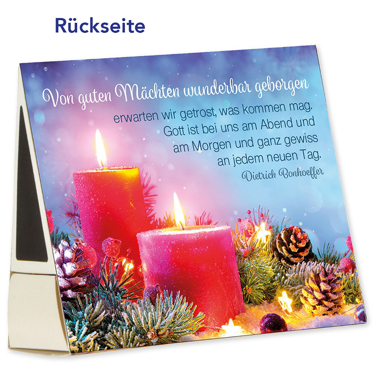 Streichhölzer - Gesegnete Weihnachten - Kerzen Deko Tannenzapfen