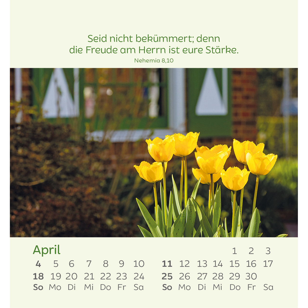 Aufstellkalender - Kleine Blumengrüße 2027