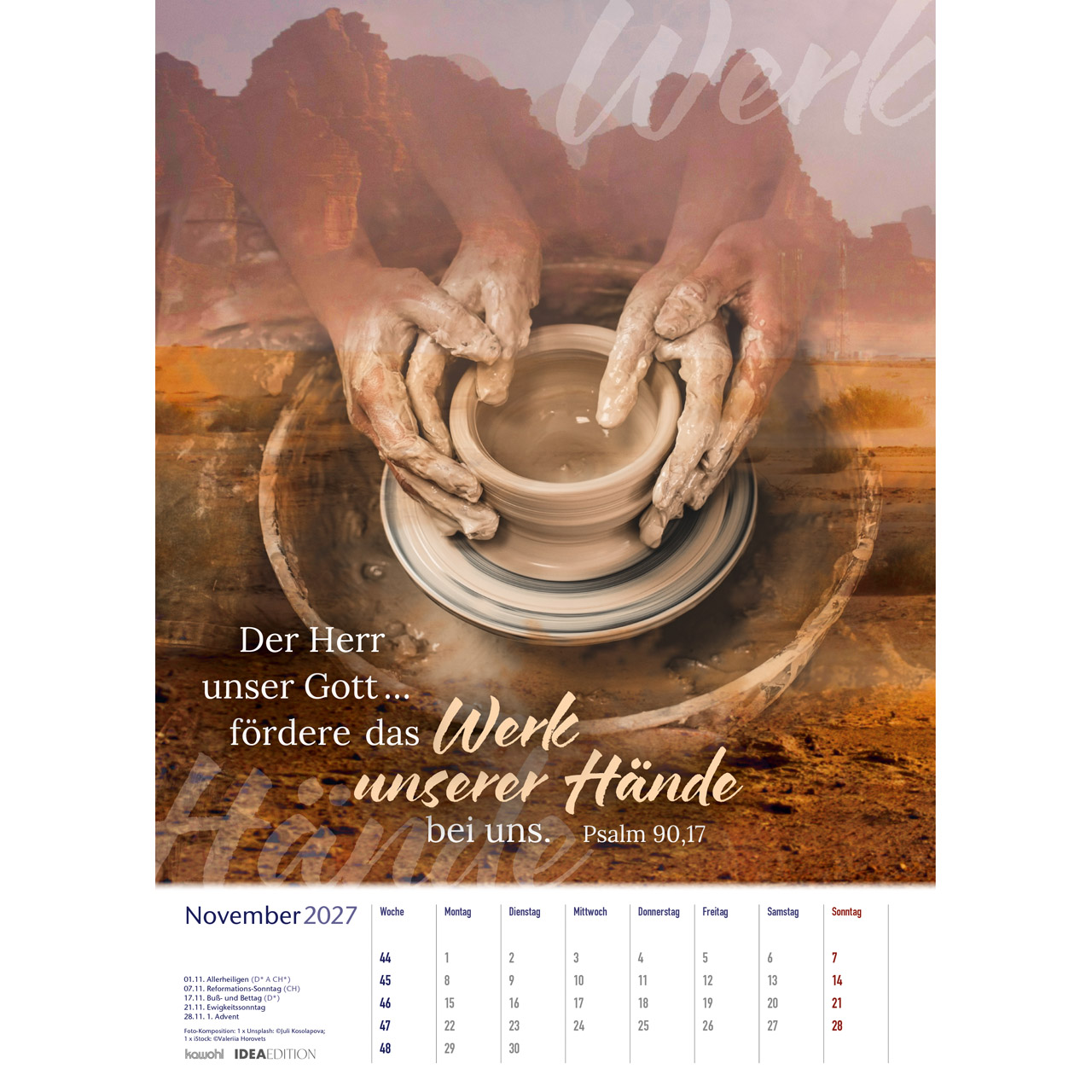 Posterkalender - Auf seinem Weg 2027