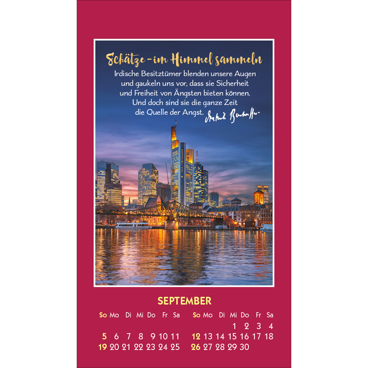 Aufkleberkalender - Gott ist bei dir 2027