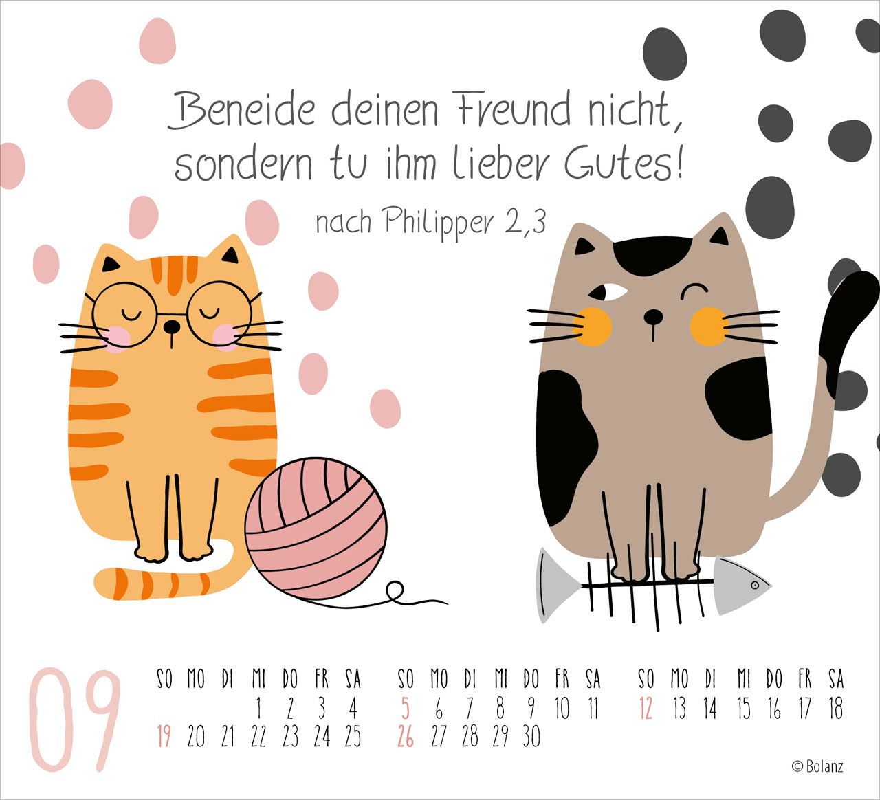 Aufstellkalender - Freunde fürs Leben 2027 Minikalender