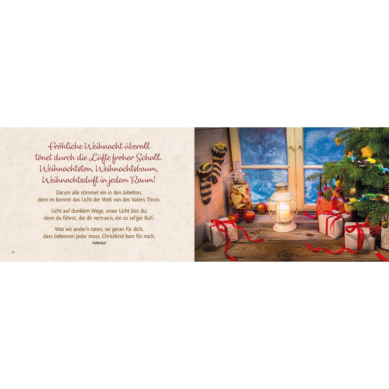 Geschenkbuch - Segensreiche Weihnachtszeit - Kirche Schnee Berge Tannenbaum Weihnachtsbaum