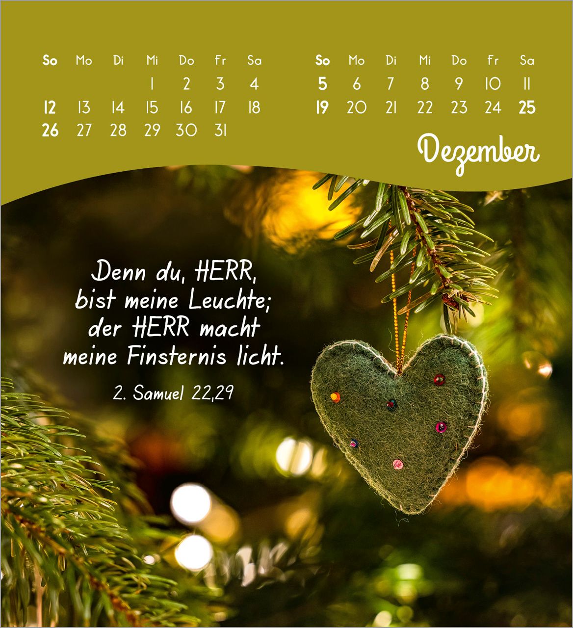 Tischkalender - Von Herzen ein glückliches Jahr 2027