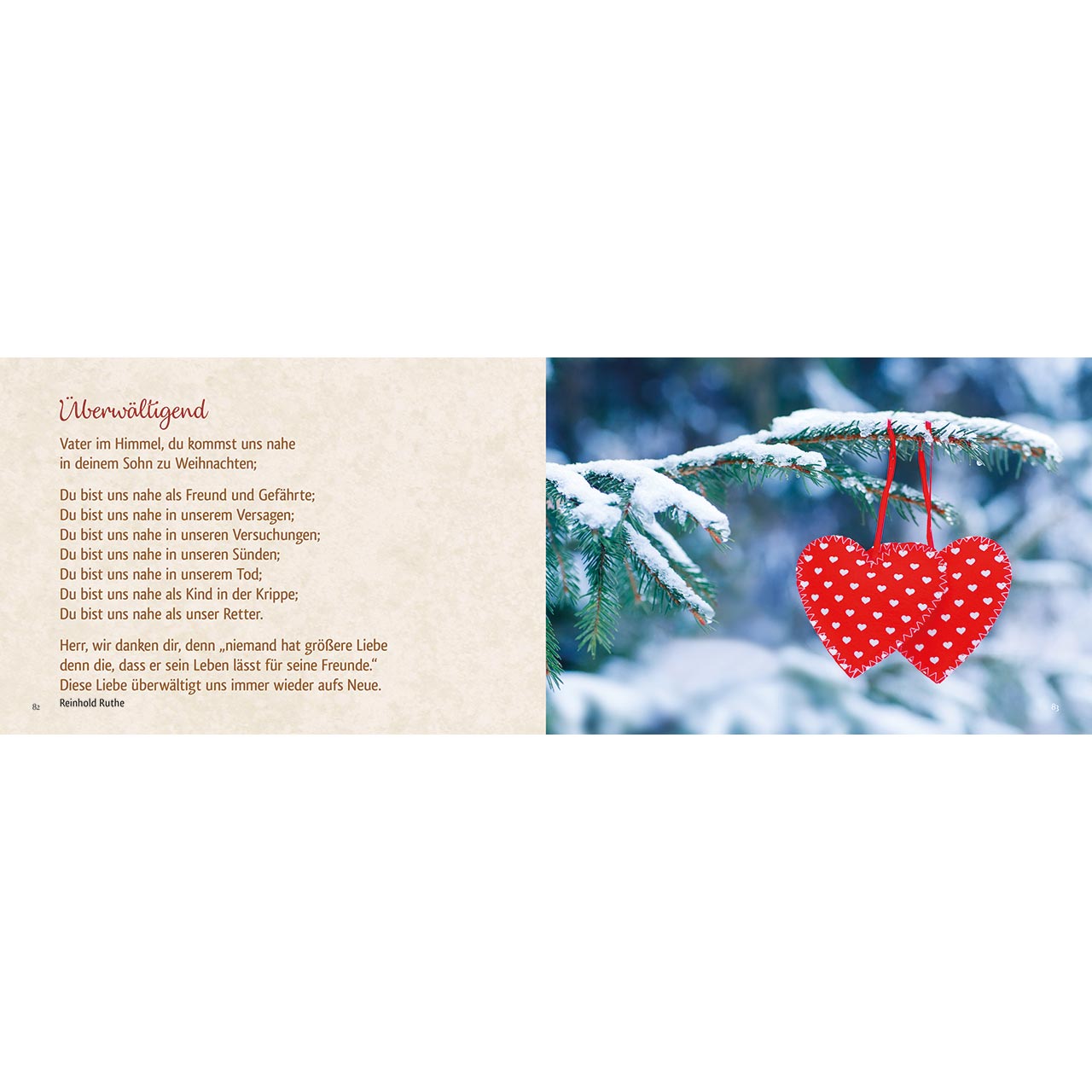 Geschenkbuch - Segensreiche Weihnachtszeit - Kirche Schnee Berge Tannenbaum Weihnachtsbaum