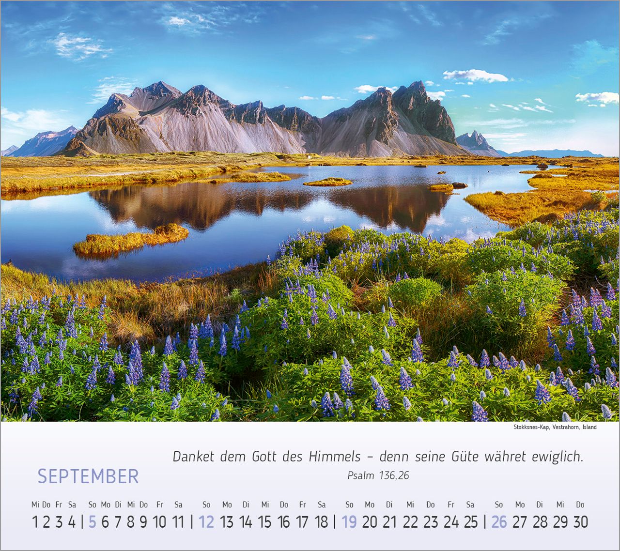 Tischkalender - Wunderbare Bergwelt 2027