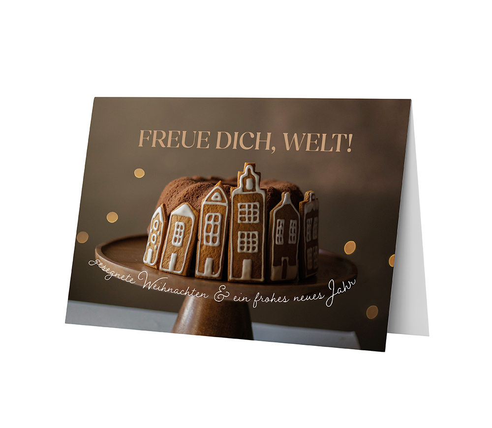 Faltkarte - Faltkarte 'Freue dich, Welt!