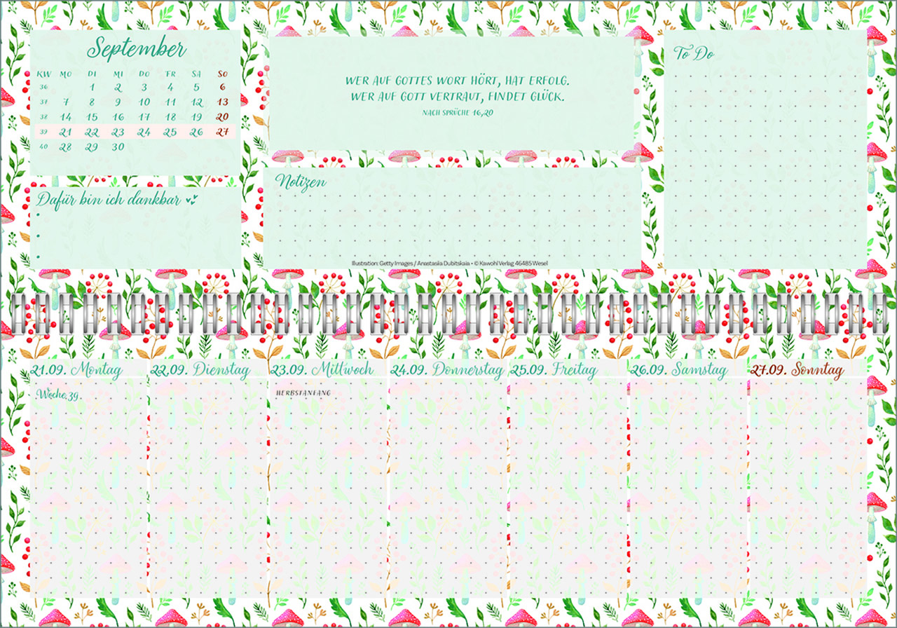 Tischkalender - Meine fröhlich-bunte Segenswoche 2026