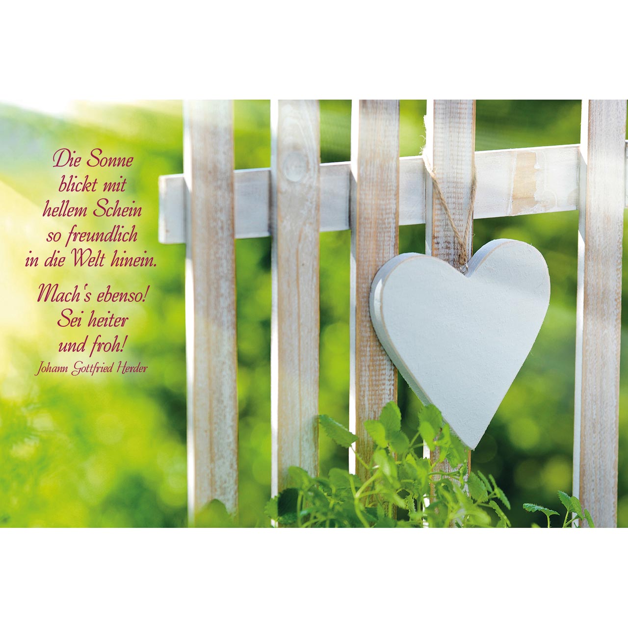 Aufstellbuch - Gute Worte mit Herz - Herz / Rosen