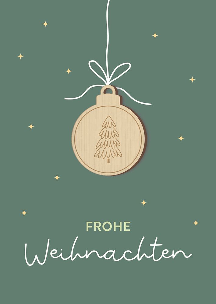 Faltkarte - Gesegnete Weihnachten