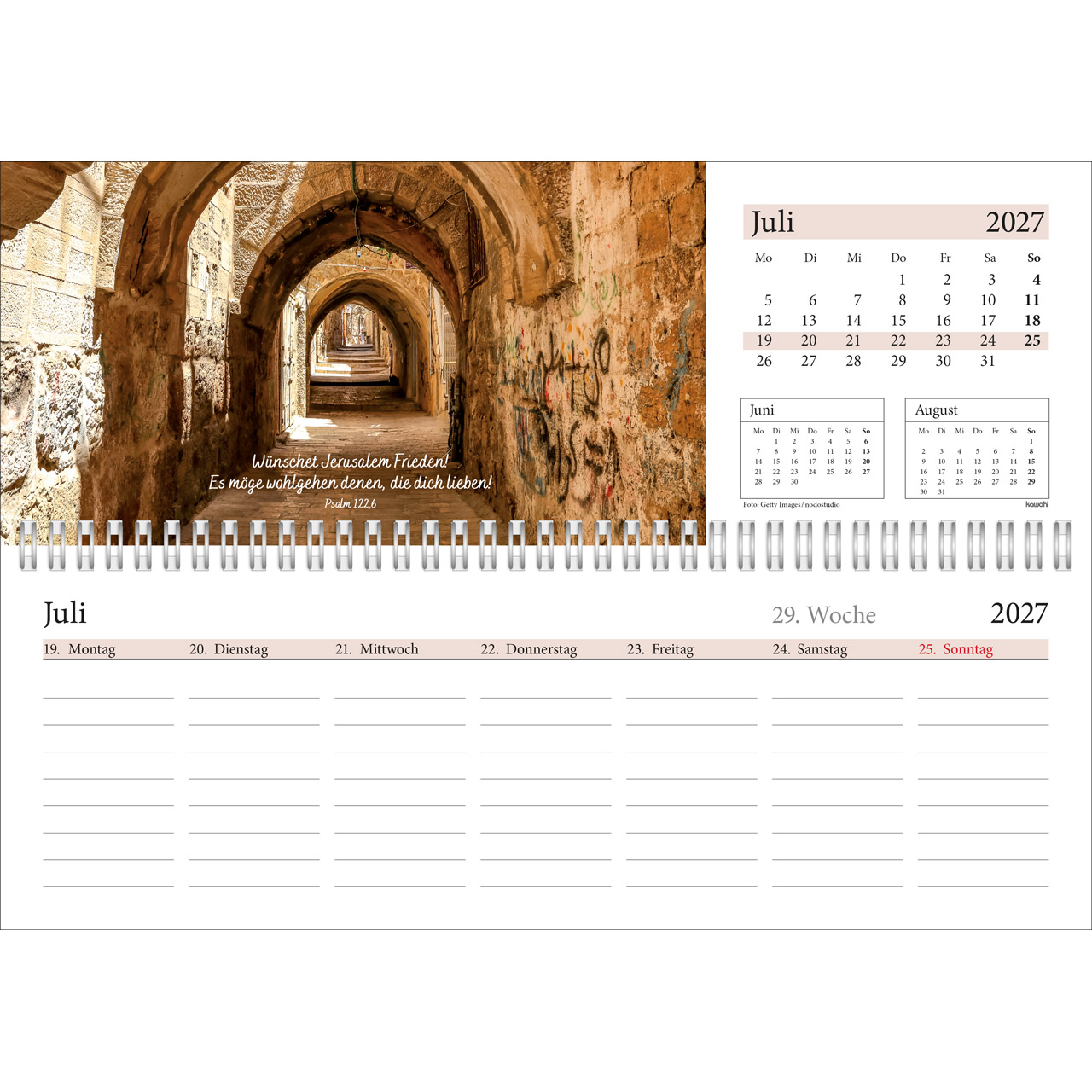 Tischkalender - In deine Hand leg ich den Tag 2027