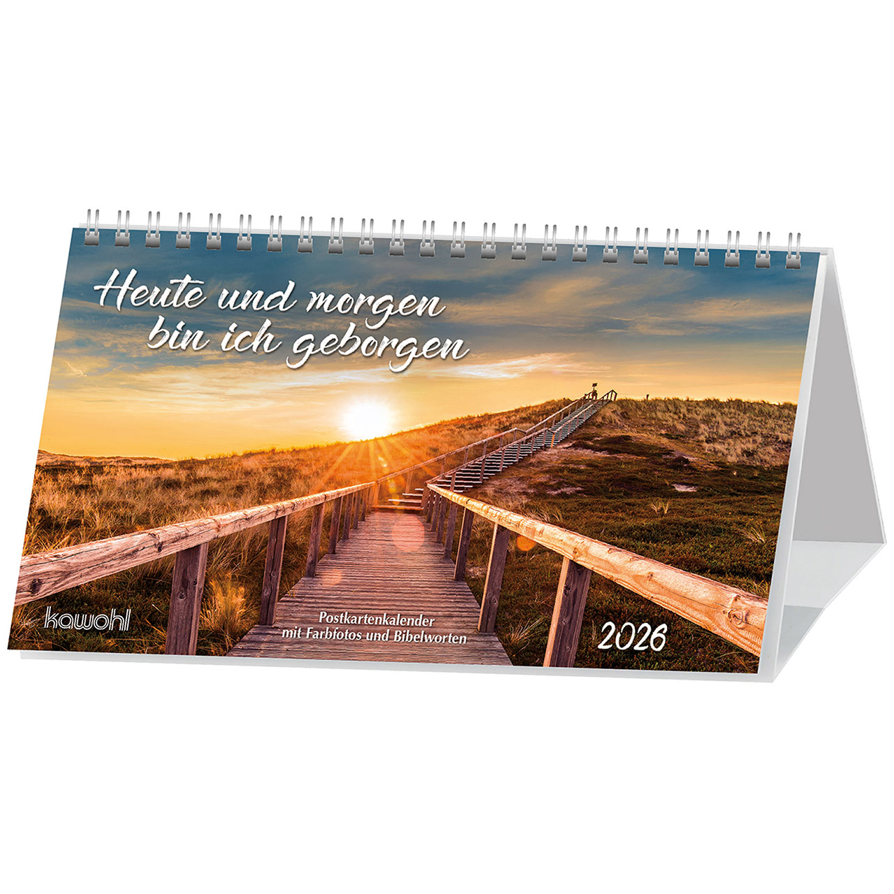 Heute und morgen bin ich geborgen 2026 Postkartenkalender - Heute und morgen bin ich geborgen 2026