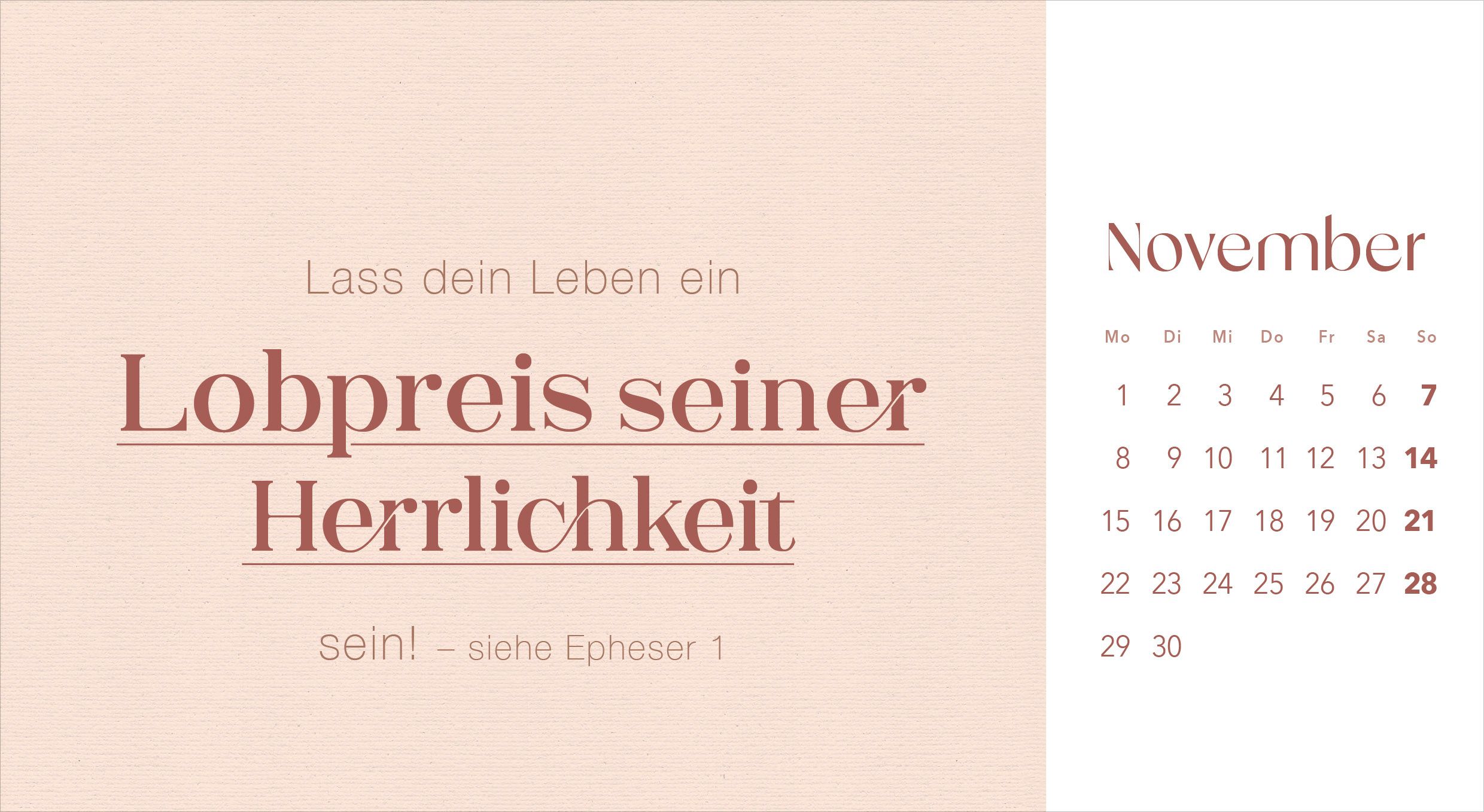 Tischkalender - Leben in seiner Gegenwart 2027