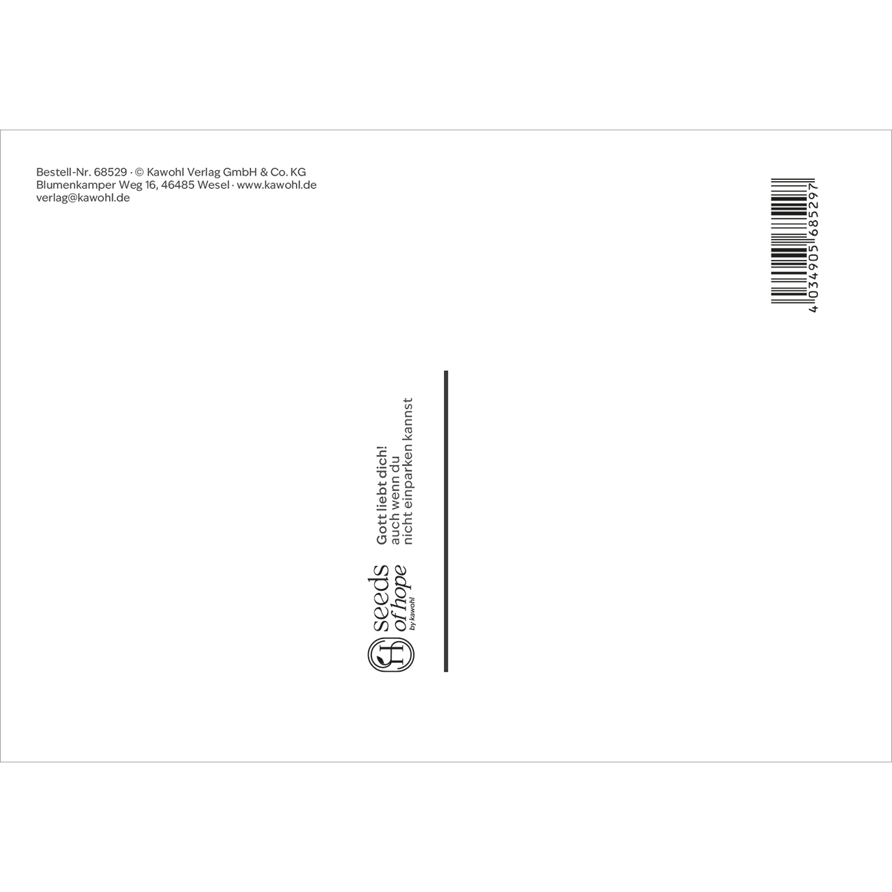 Postkarten - Gott liebt dich! - Strichsmiley