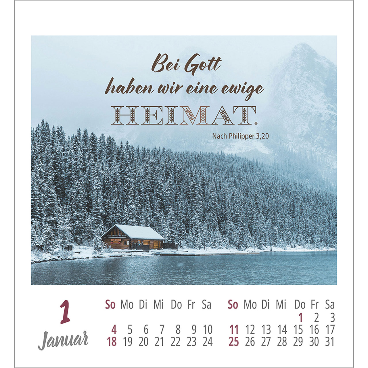Aufkleberkalender - Frei sein & leben 2026