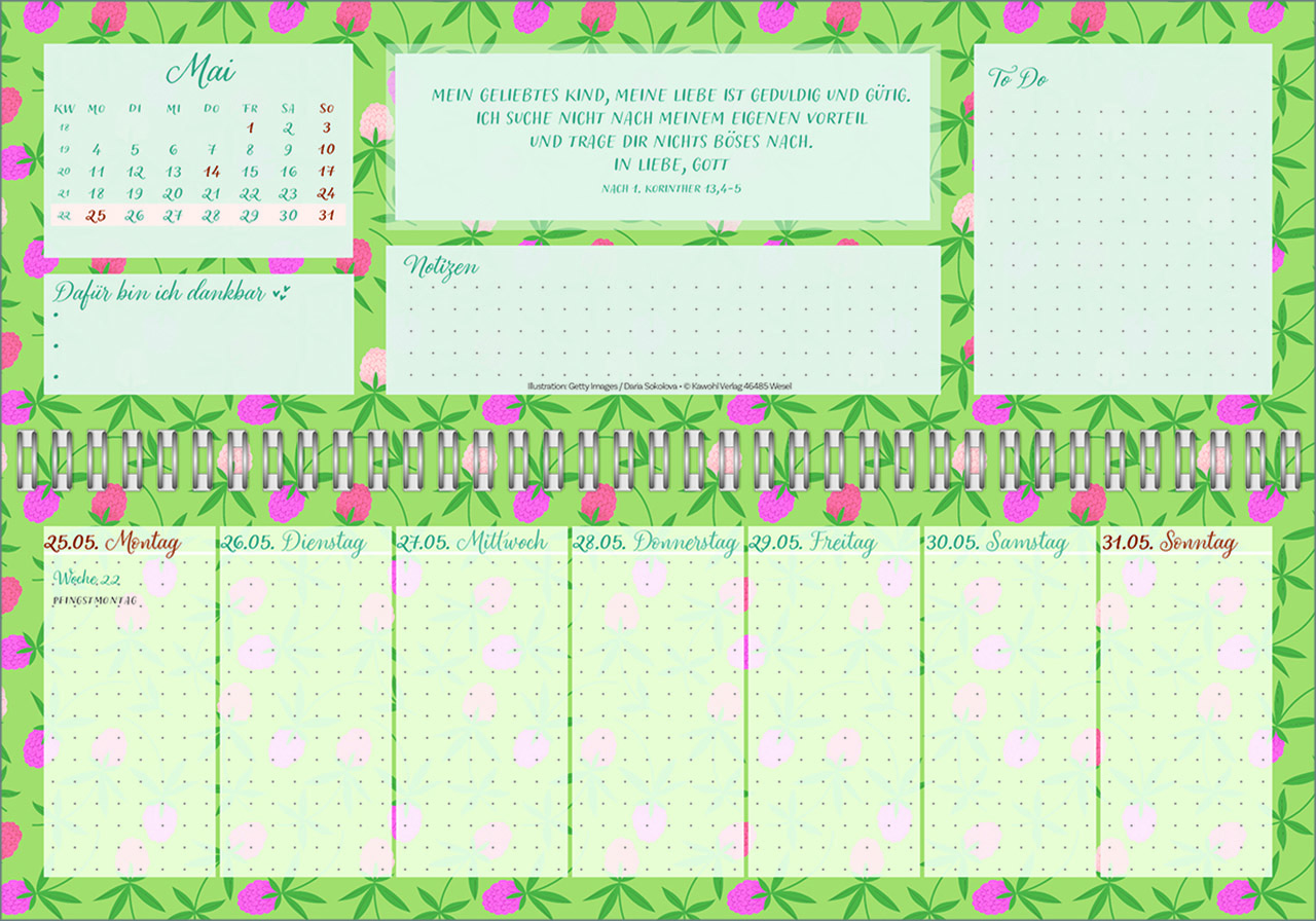 Tischkalender - Meine fröhlich-bunte Segenswoche 2026