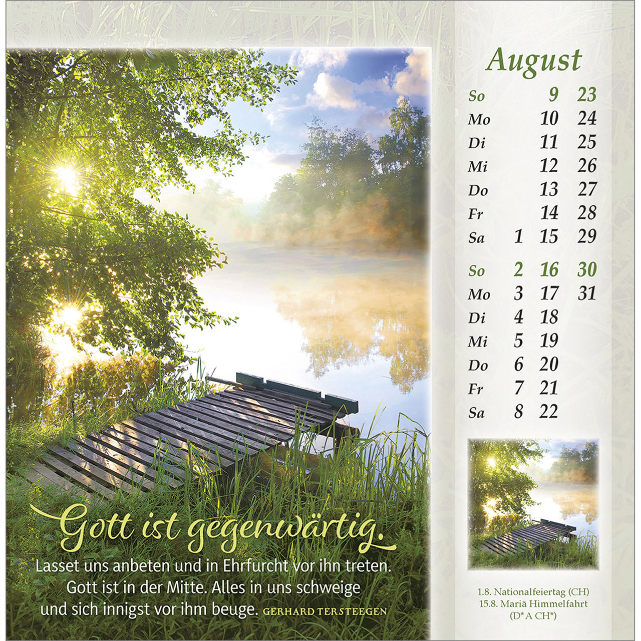 Postkartenkalender - Licht vom unerschöpften Lichte 2026