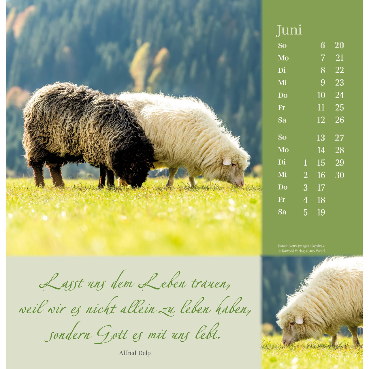 Wandkalender - Sei behütet auf allen Wegen 2027