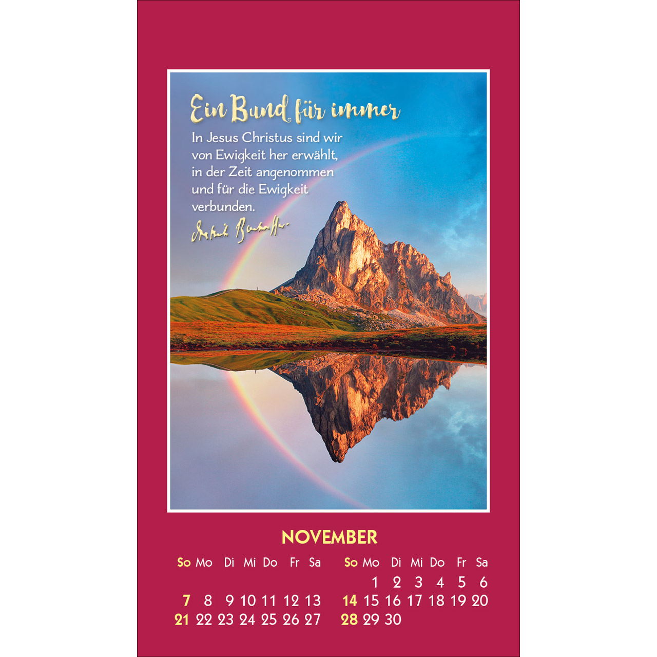 Aufkleberkalender - Gott ist bei dir 2027