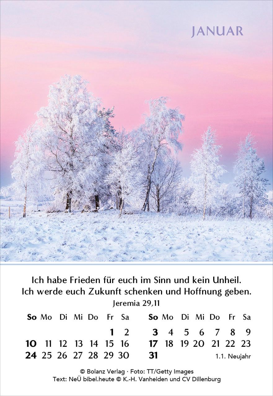 Aufstellkalender - Ein Jahr der Hoffnung 2027
