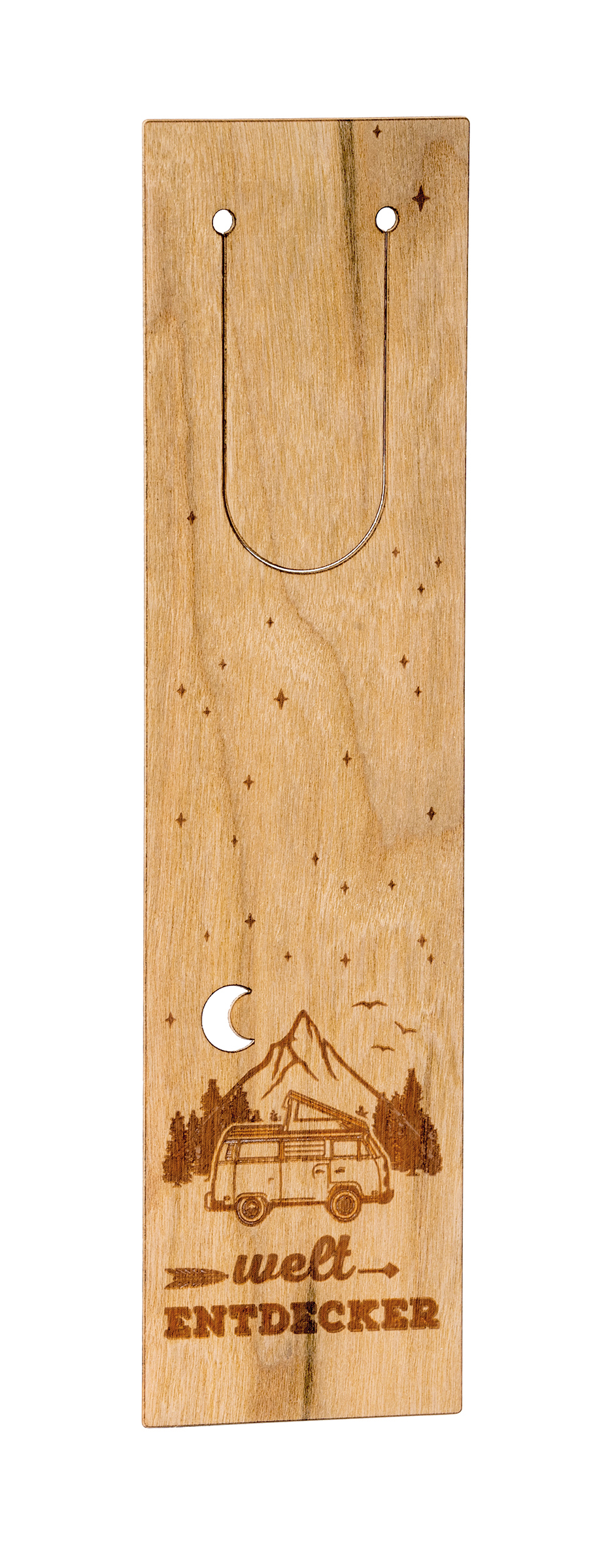 Holz-Lesezeichen 'Weltentdecker'