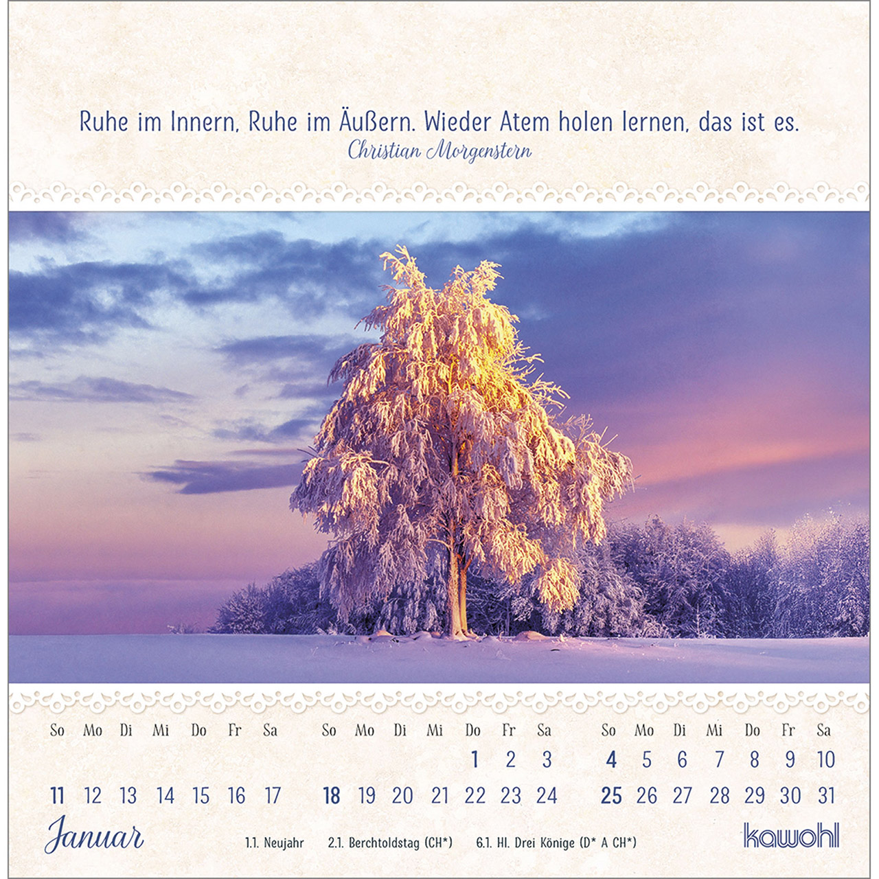 Postkartenkalender - Von Herzen gute Tage 2026