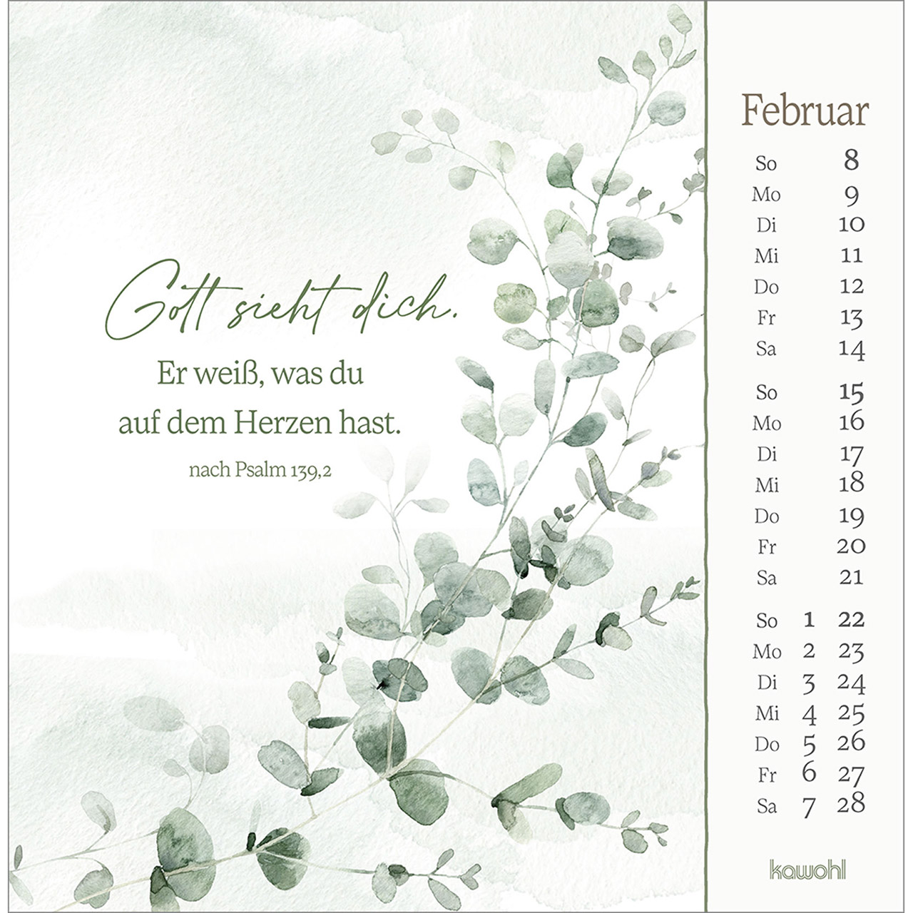 Postkartenkalender - Vor dich bring ich, was mich bewegt 2026