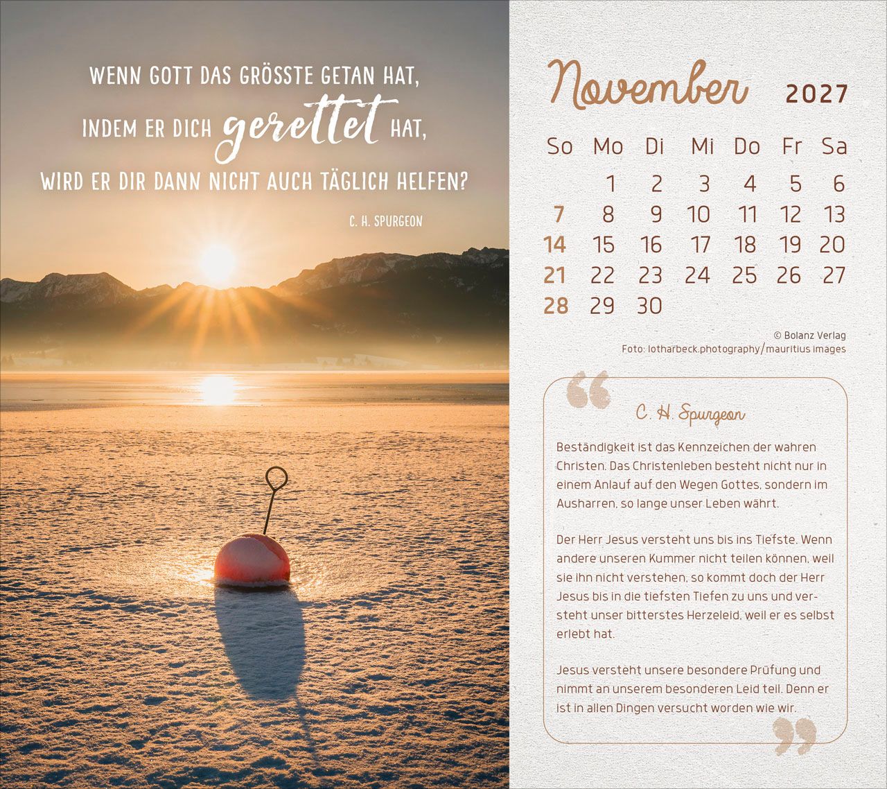 Tischkalender - Mit seiner Kraft durchs Jahr 2027 Tischkalender