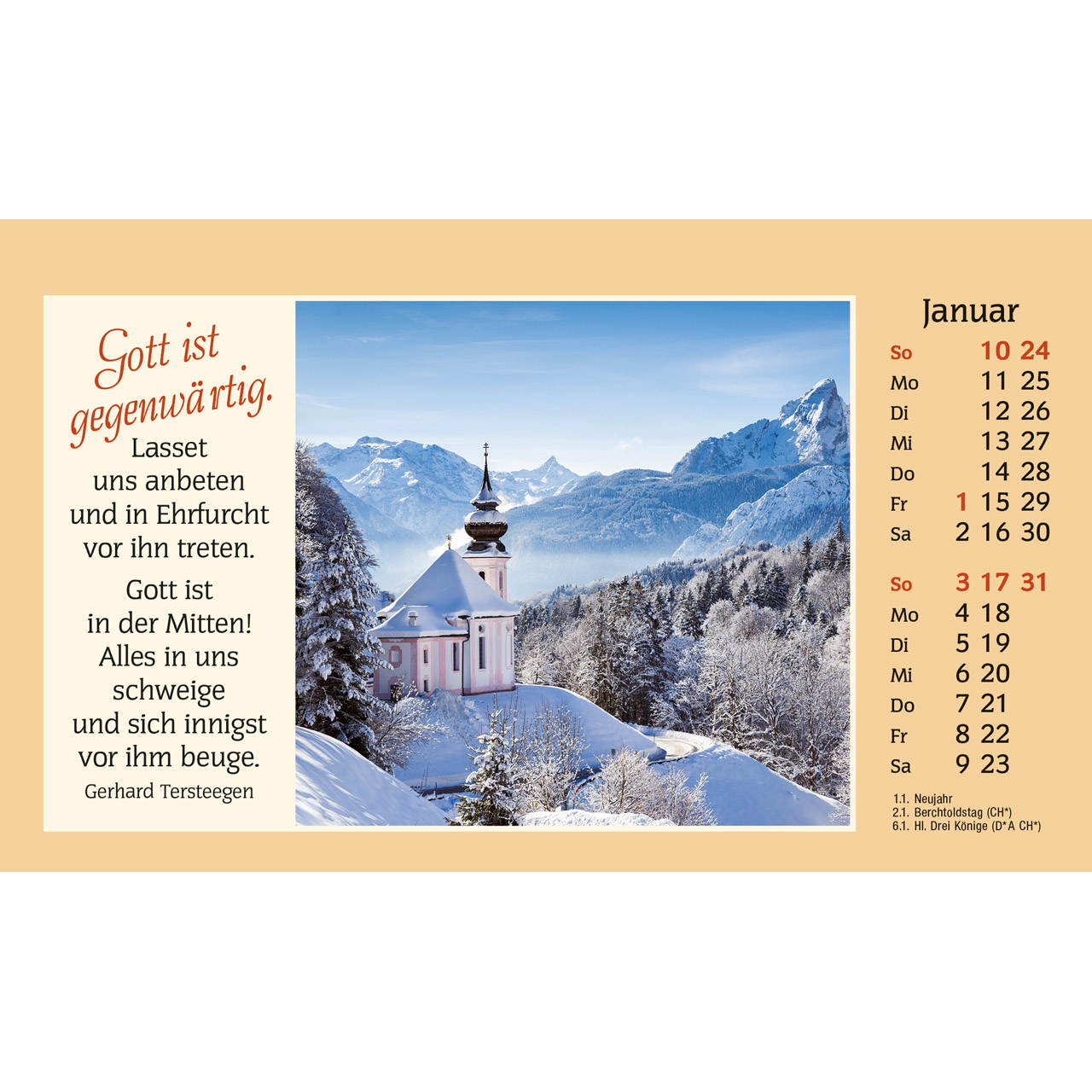 Aufstellkalender - Der kleine Begleiter 2027