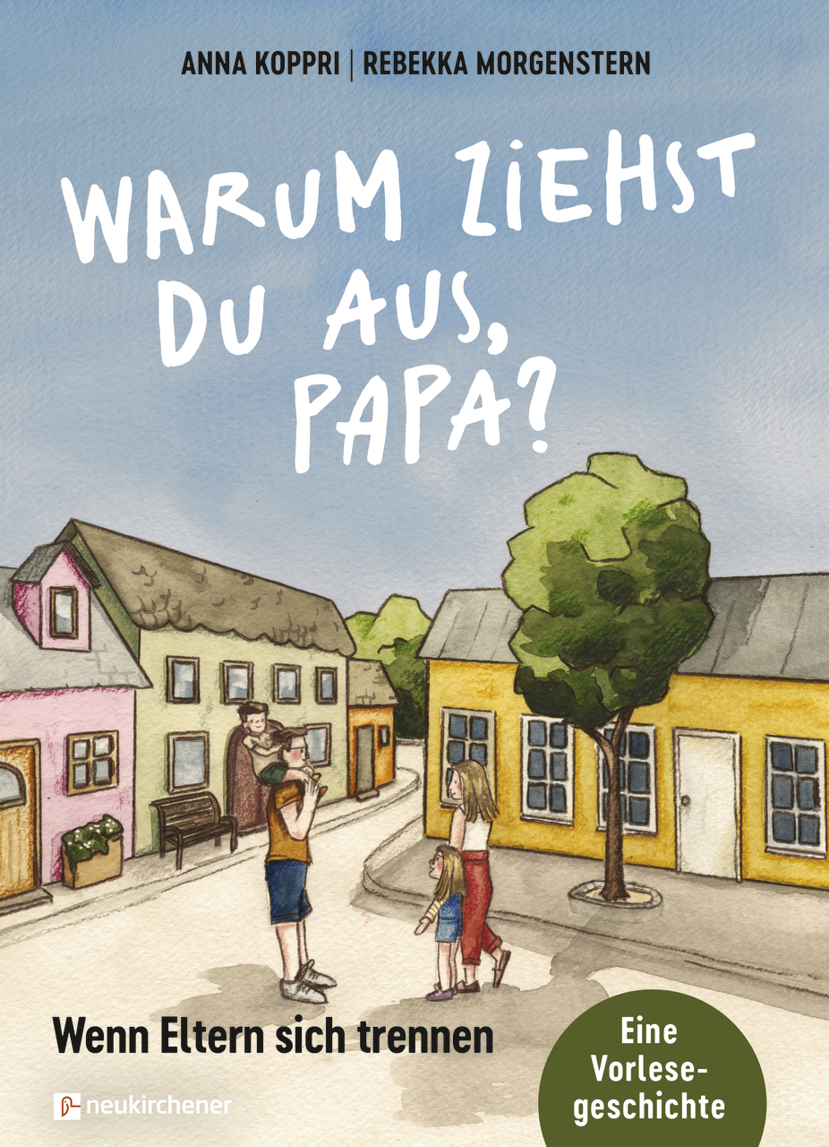 Buch - Warum ziehst du aus, Papa? - Kinder Mann Frau Bäume Häuser