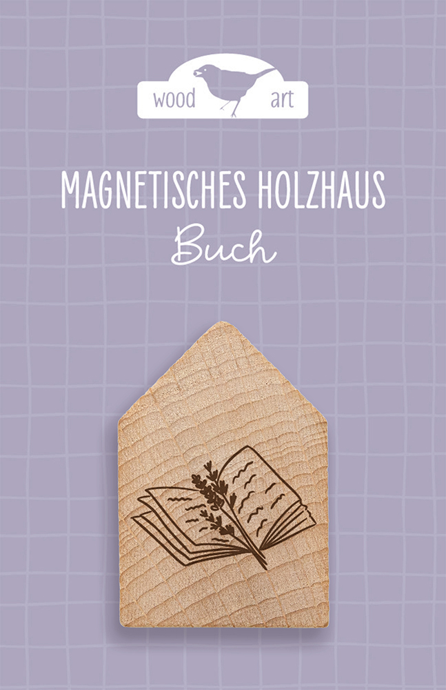 Magnet - Holzhaus Magnet "Buch"