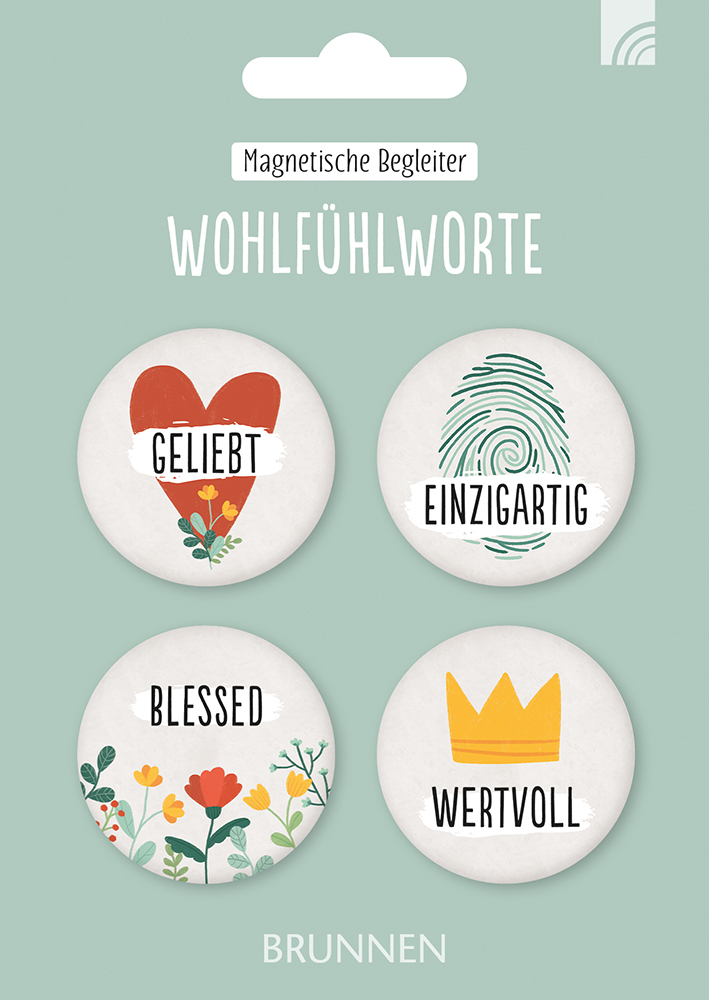 Magnet - 4er-Magnet-Set 'Wohlfühlworte'
