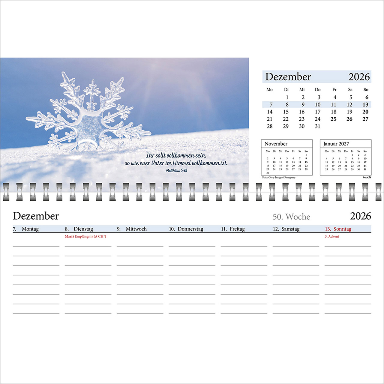 Tischkalender - In deine Hand leg ich den Tag 2026