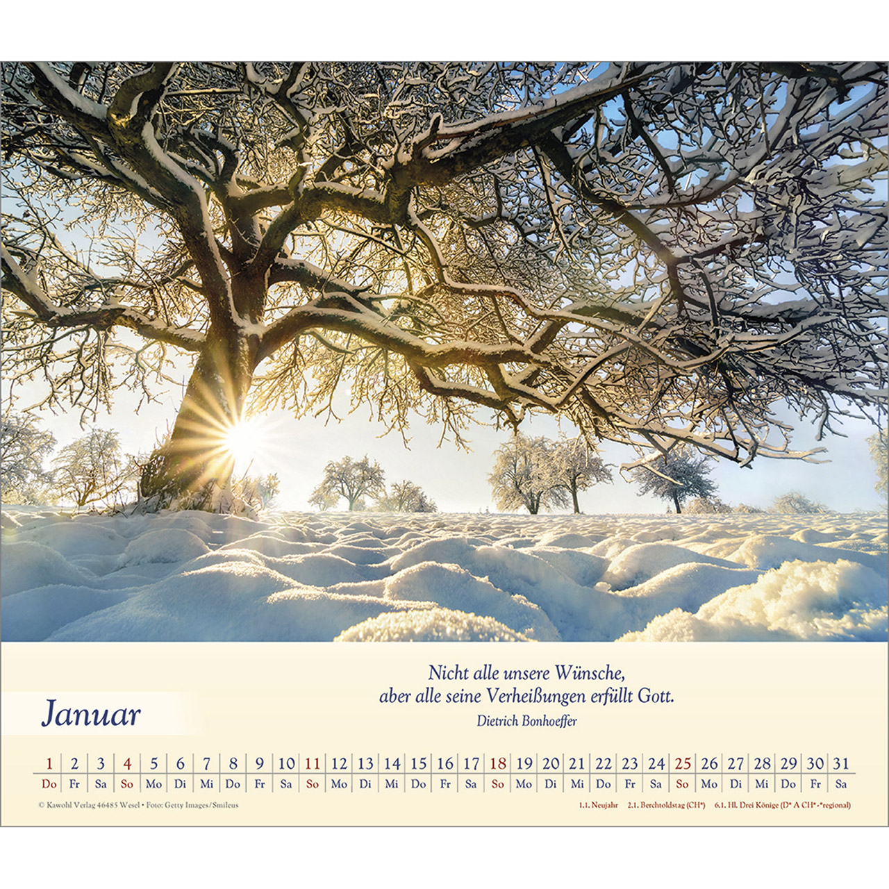 Wandkalender - Balsam für deine Seele 2026