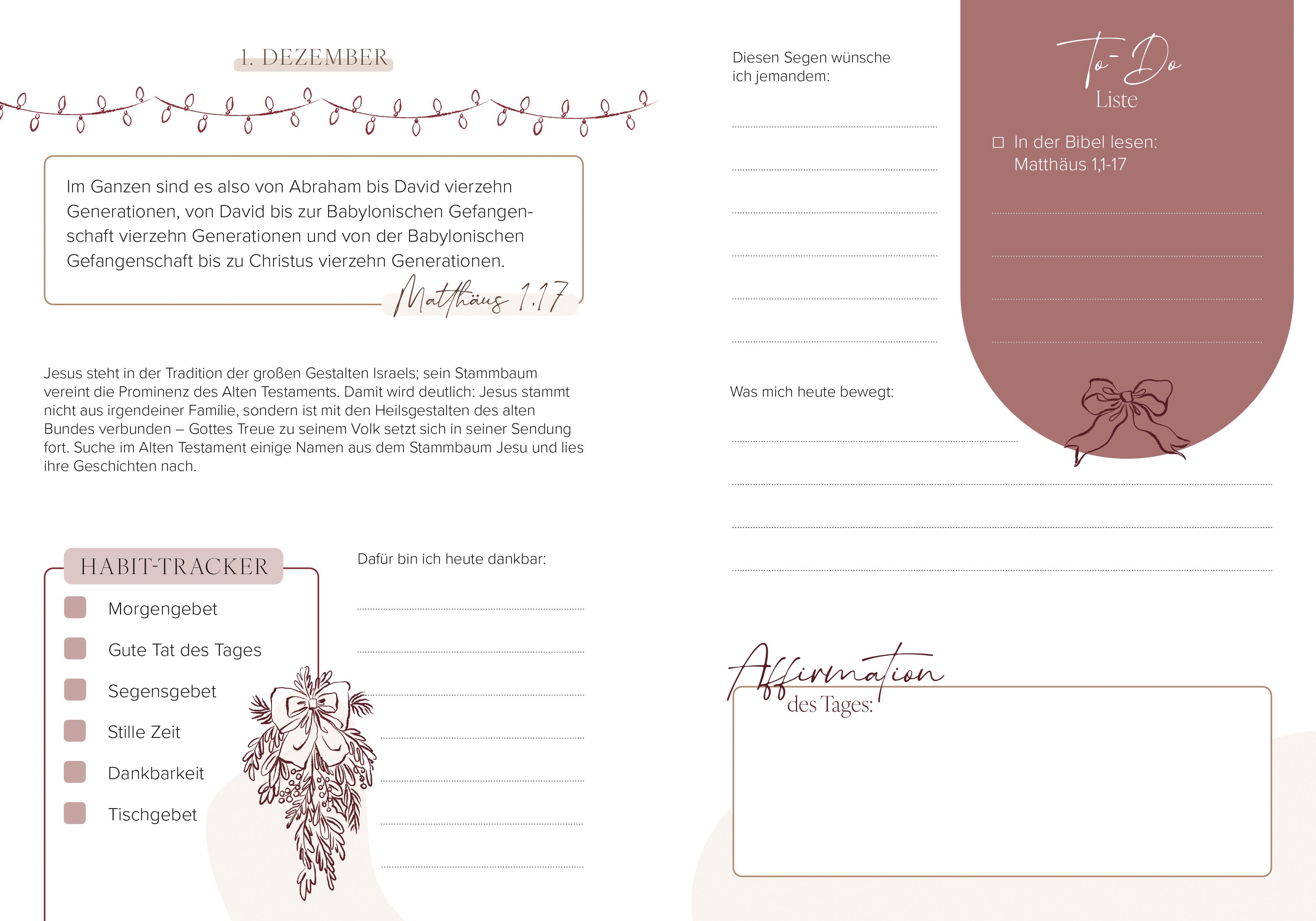 Buch - Mein Advents-Journal
