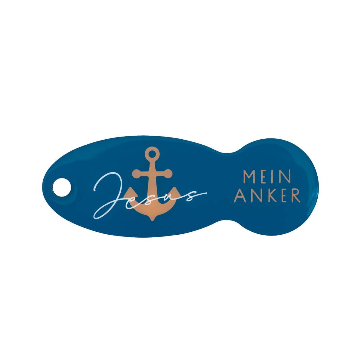 Schmuck & Accessoires - Einkaufswagenlöser 'Anker' - Fisch Anker